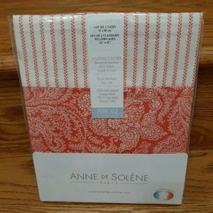 Anne De Solone Paxton Lodge STANDARD pillowcases coral